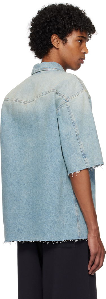 Риза Maison Margiela MM6 Maison Margiela Short Sleeve Denim Shirt Синьо | SH0DR0006 M30019, 2