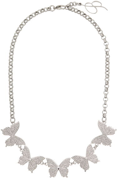 Колие Blumarine Silver Tone Choker With Butterflies Металик | P422W261A, 0