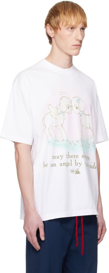 Тениска Online Ceramics Online Ceramics Precious Moments 'Angel' T-Shirt Бяло | Angel Black SS Tee, 1