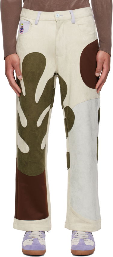 Панталони KidSuper KidSuper Floral Patchwork Trousers Бежово | SS25-PT-04, 0
