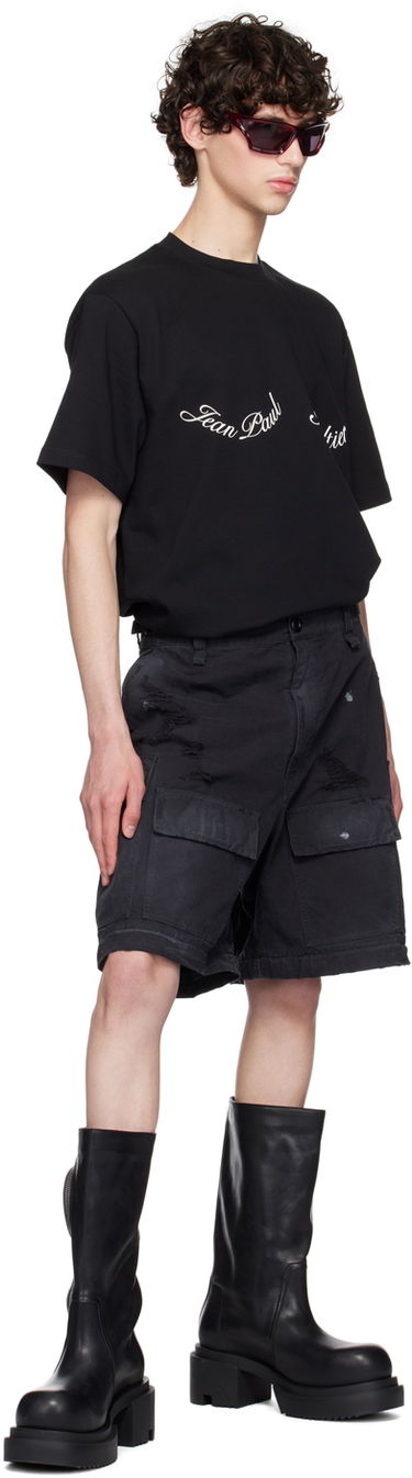Тениска Jean Paul Gaultier Jean Paul Gaultier Large Logo T-Shirt Черно | 24/30-F-TS083I-J055-0001, 3