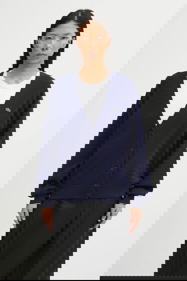 Пуловер Lacoste V-Neck Button-Up Relaxed Fit Wool Blend Cardigan Тъмно синьо | AF4143, 0