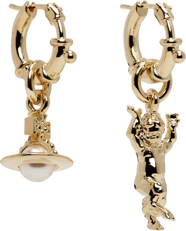 Обеци Vivienne Westwood Anglo Pearl Earrings Металик | 62020165-02R107-, 1