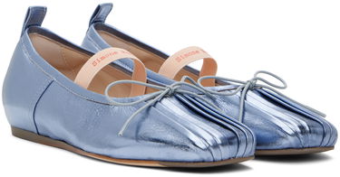 Грижа за обувките Simone Rocha Simone Rocha Classic Logo Band Ballerina Flats Синьо | RMP19 0777, 3