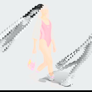 Бански adidas Originals Adicolor 3-Stripes Swimsuit Розово | IT8628, 3