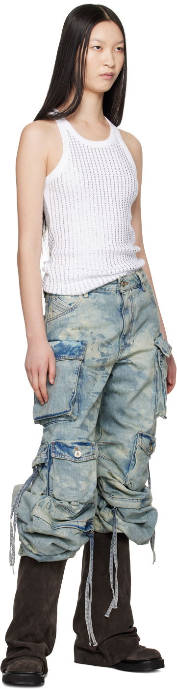 Карго панталони The Attico Attico Fern Cargo Jeans Синьо | 248WCP84 D090, 3