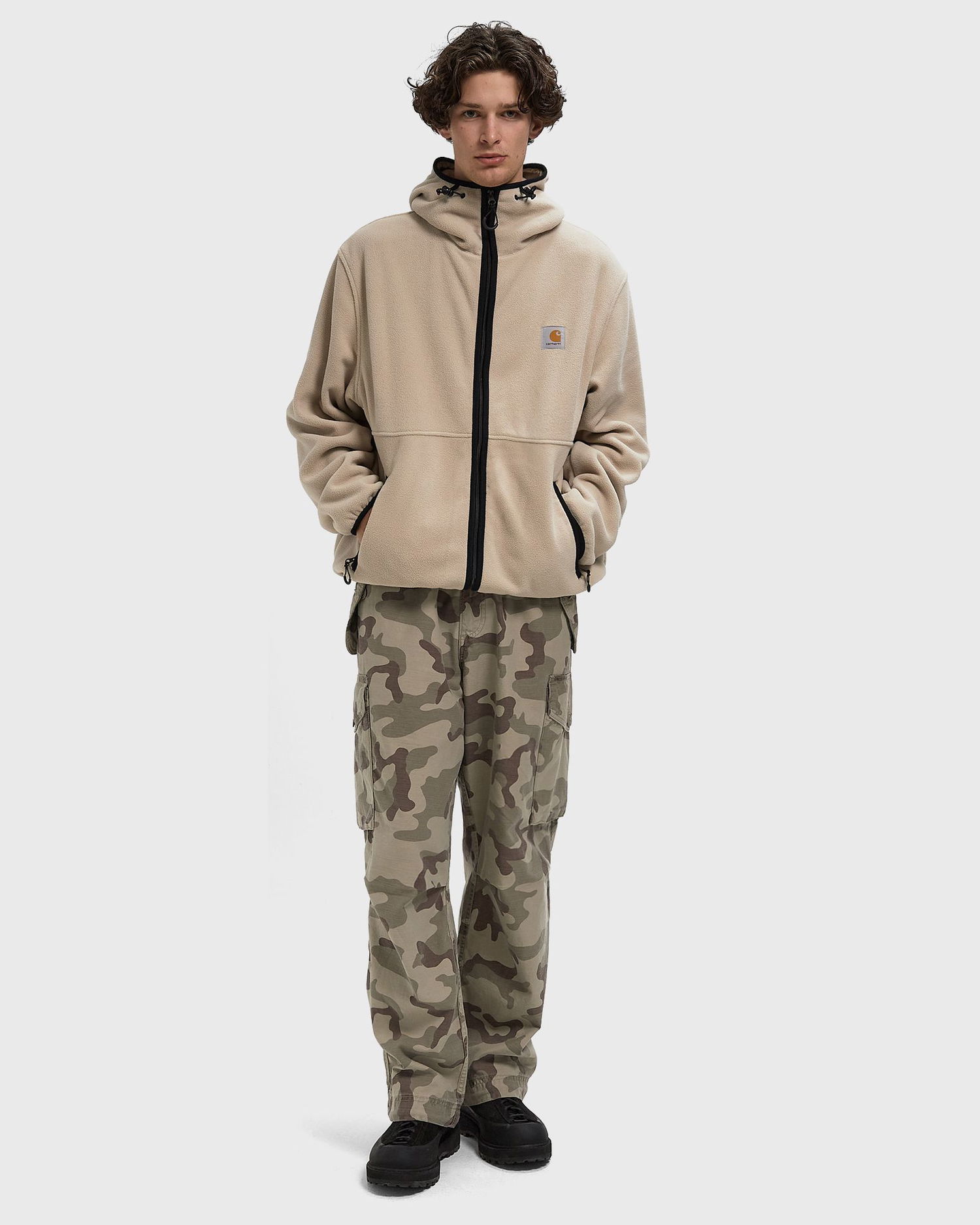 Суитчър Carhartt WIP Blevin Liner Hooded Full-Zip Fleece Jacket Бежово | I035310-2LP.XX, 1