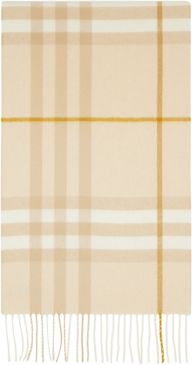 Check Cashmere Scarf