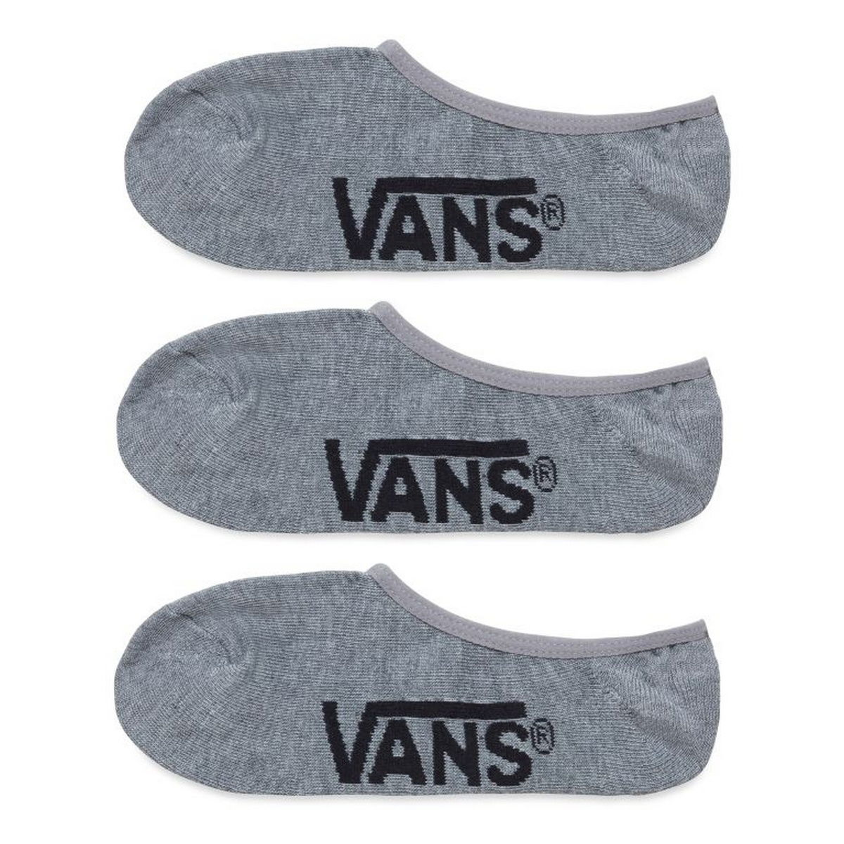 Чорапи Vans Classic Super No Show Socks 3-Pack Сиво | VN000XTTHTG, 0