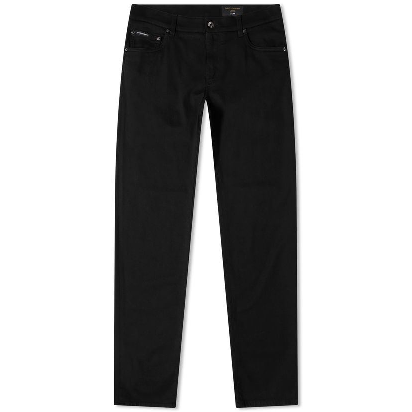 Дънки Dolce & Gabbana Slim Fit Denim Jean Black Черно | GY07CDG8GW6-S9001