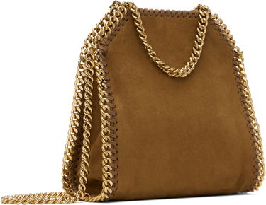 Дамска чанта Stella McCartney Stella McCartney Falabella Tiny Suede Chain Bag Кафяво | 391698WP0543, 2