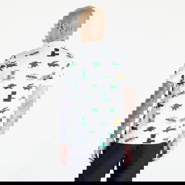 Поло тениска Lacoste Holiday Crocodile Print Polo Shirt Бяло | PH1464 SBH, 1