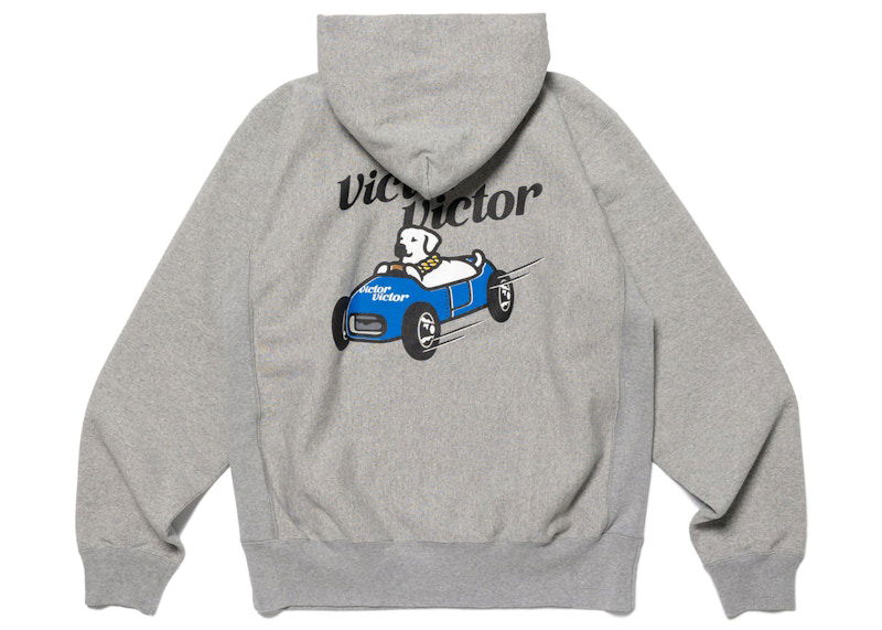 Суитчър Human Made Victor Victor Graphic Print Hoodie Сиво | XX25CS005