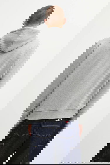 Суитчър Carhartt WIP WIP Cotton Hooded Script Embroidery Sweatshirt Сиво | I035392.00DXX, 2