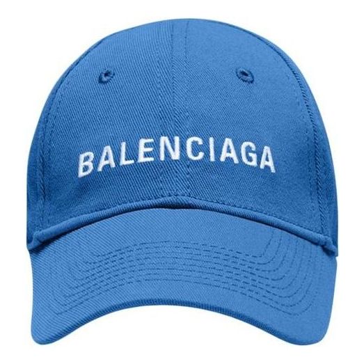 Шапка с козирка Balenciaga Balenciaga Logo Visor Cap Синьо | 590758410B24277