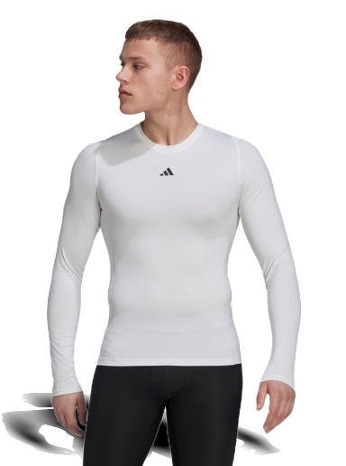 Тениска adidas Originals Techfit Training Long Sleeve Сиво | HJ9926