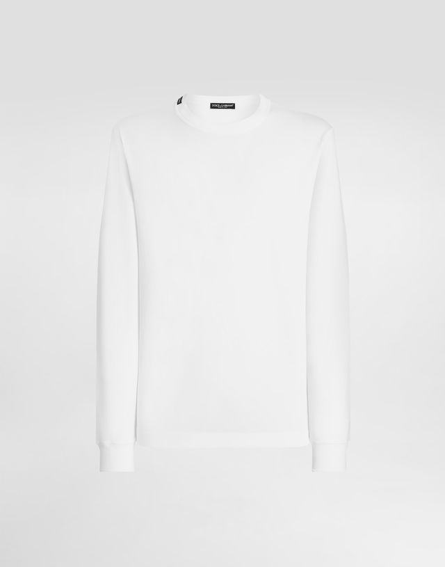 Dolce & Gabbana Long Sleeve Cotton T-Shirt