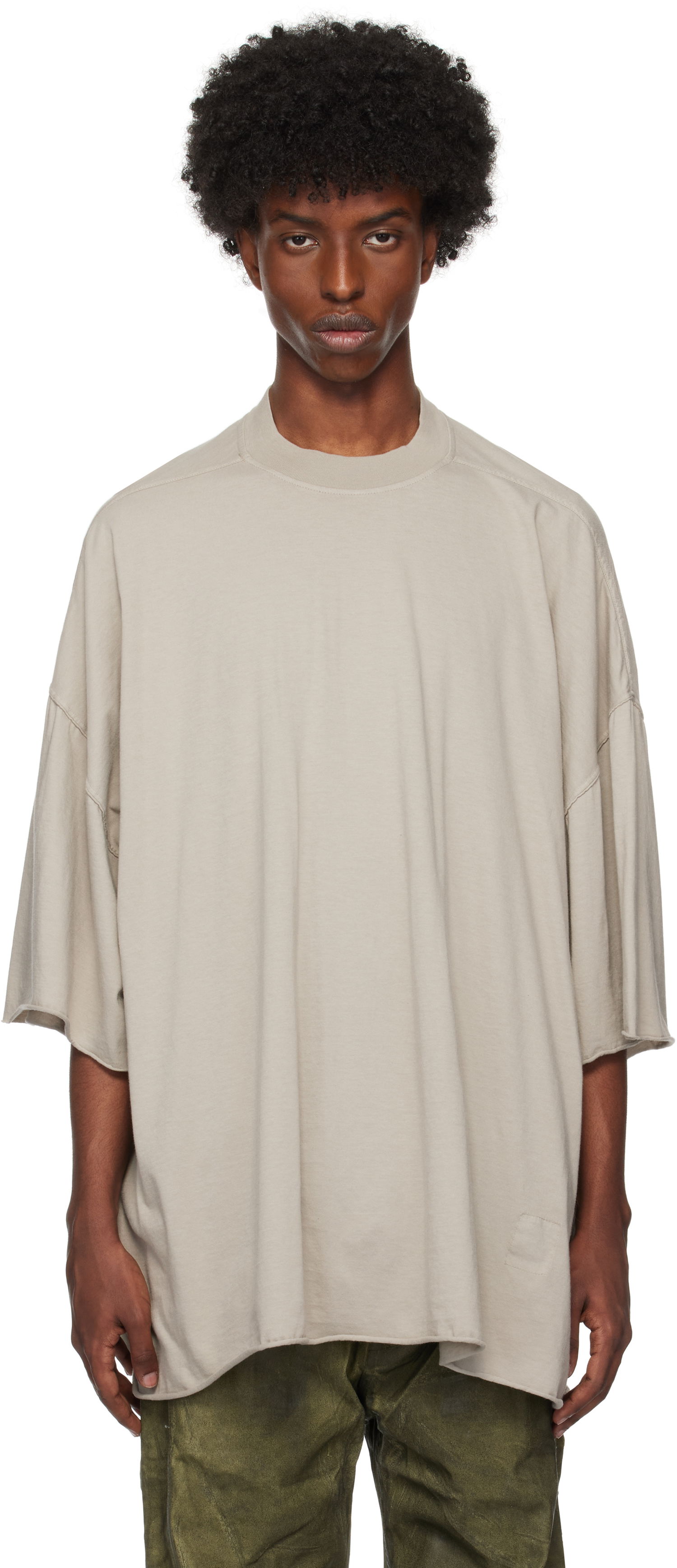 Тениска Rick Owens T-shirt Porterville Tommy Бяло | DU02D2259 RN, 0