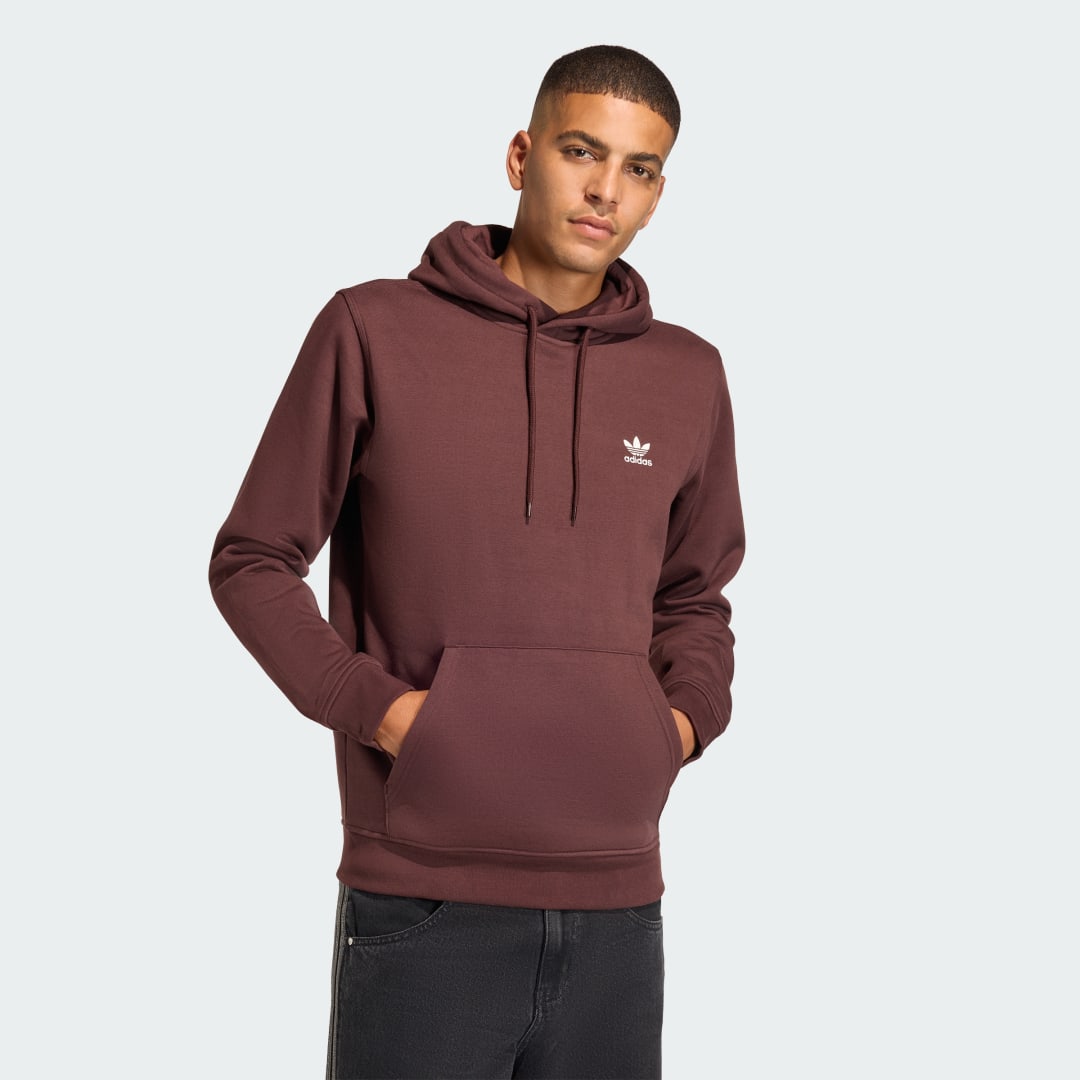 Суитчър adidas Performance Essentials Fleece Hoodie Бургунди | HY2083, 0
