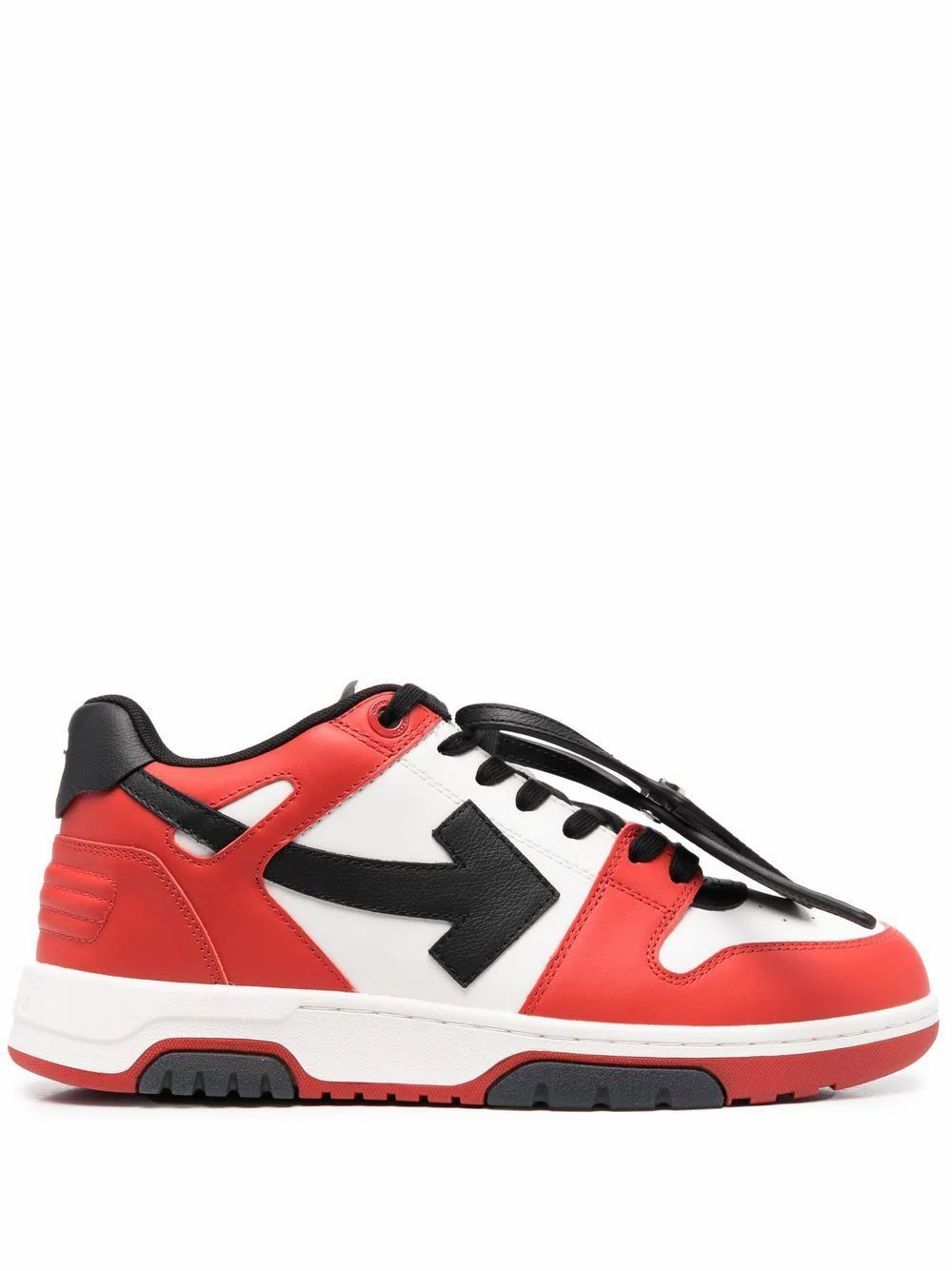 Кецове и обувки Off-White Out Of Office OOO "Black White Red" Бяло | OMIA189S22LEA0012510, 0