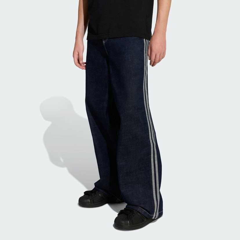 Дънки adidas Performance 90s Alternative Sport Wide Leg Skater Jeans Тъмно синьо | KS6916