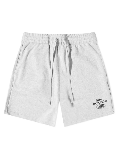 Къси панталони New Balance Essentials Fleece Short Сиво | MS31520-AG