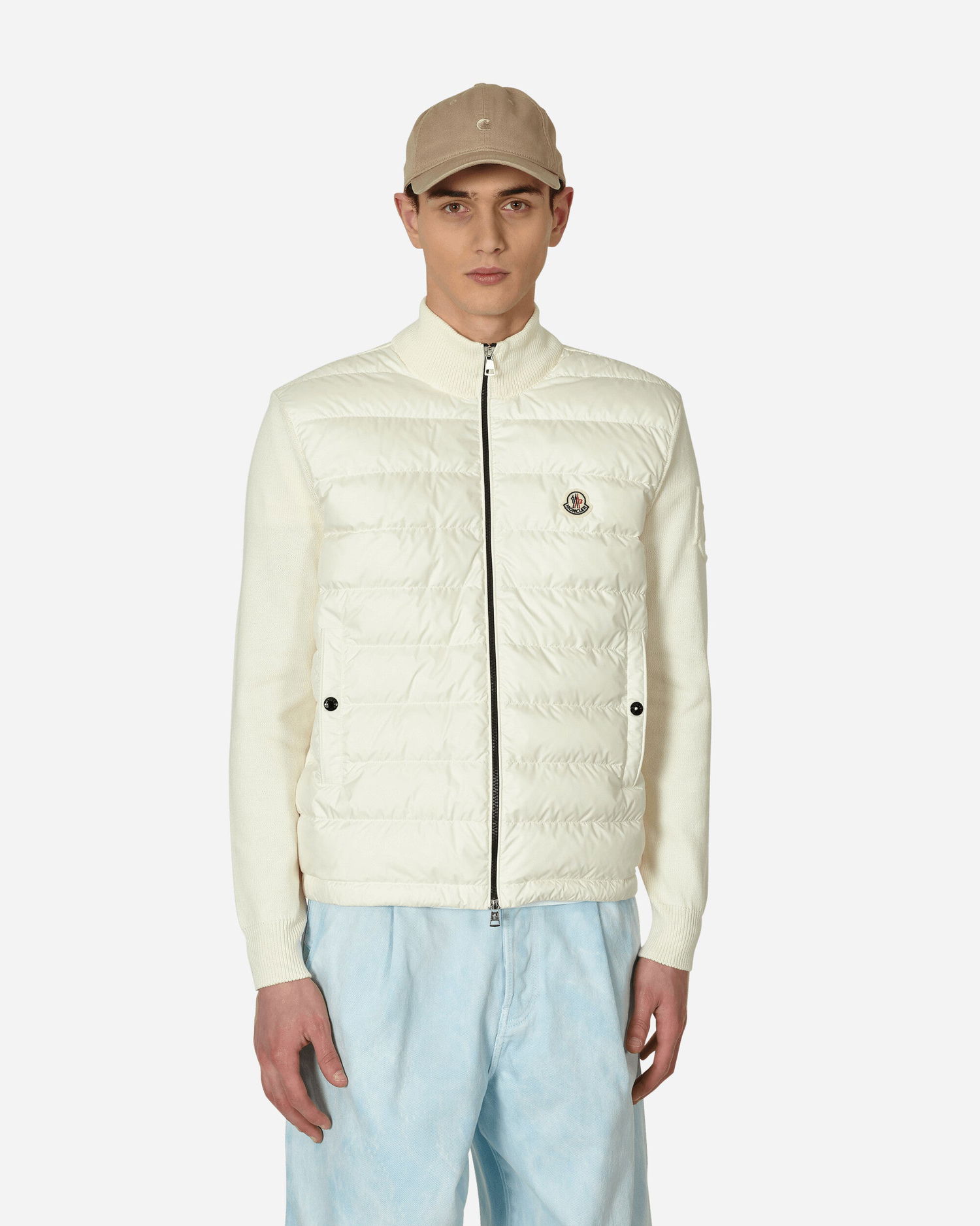 Пухо яке Moncler Down Zipped Cardigan Бежово | 9B00007M1115 034, 1