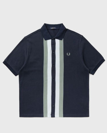 Поло тениска Fred Perry Paneled Button-Through Polo Shirt Тъмно синьо | M8522-738, 2