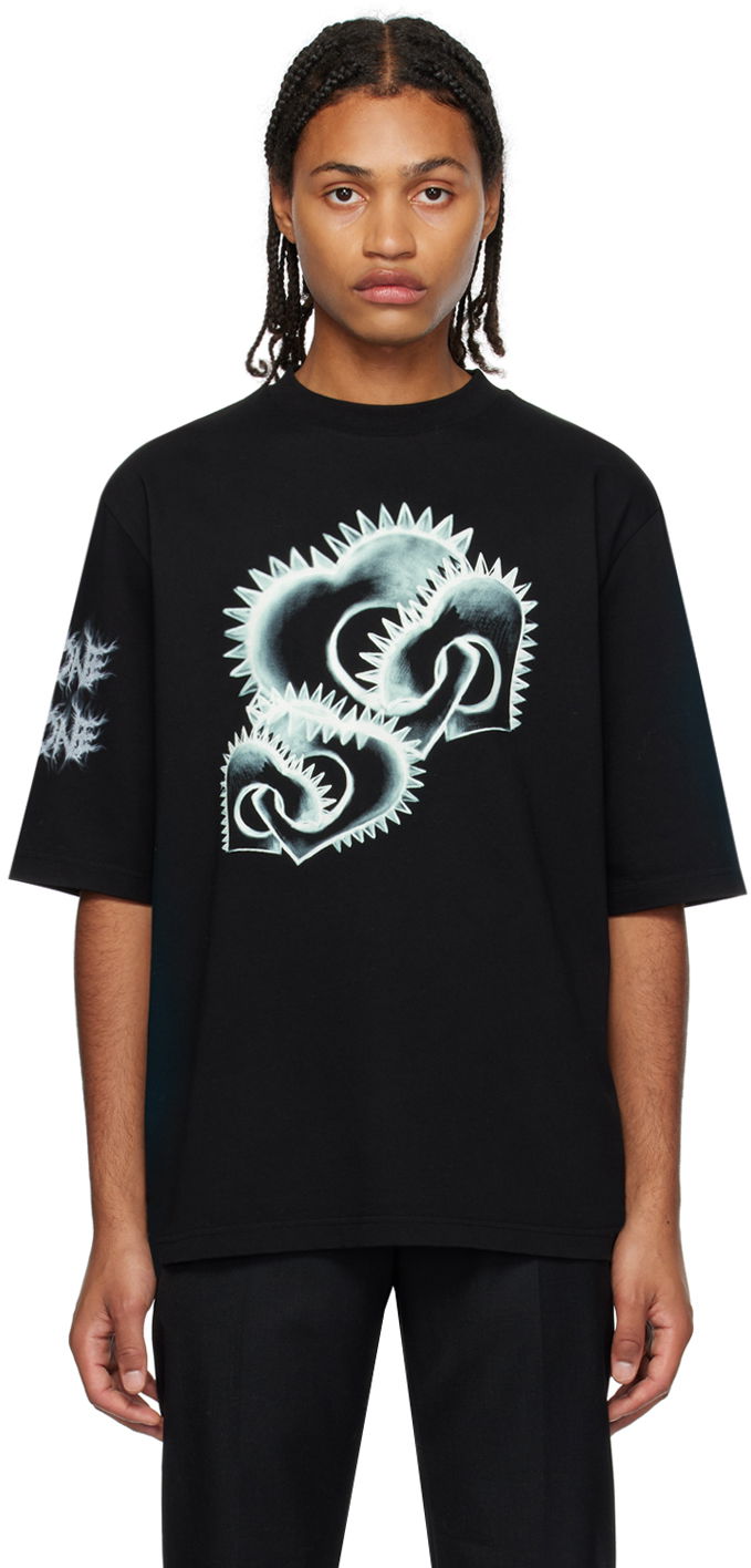 Тениска We11done We11done Graphic Print T-Shirt Черно | WD-TT3-23-748-U-BK, 0