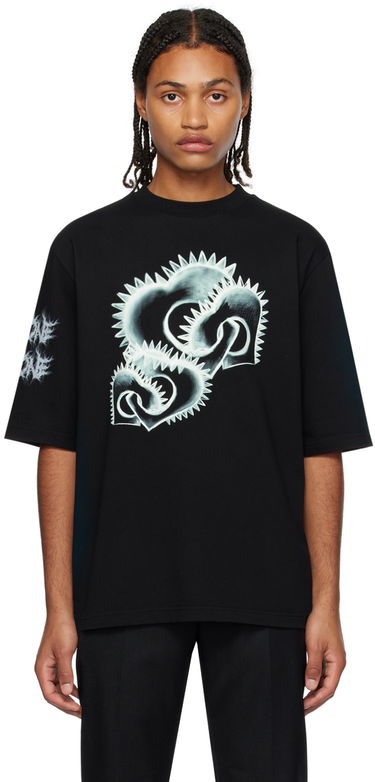 Тениска We11done We11done Graphic Print T-Shirt Черно | WD-TT3-23-748-U-BK, 0