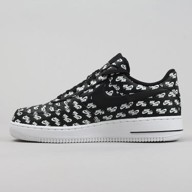 Кецове и обувки Nike Air Force 1 Low '07 ''All Over Logo Black'' QS Черно | AH8462-001, 0