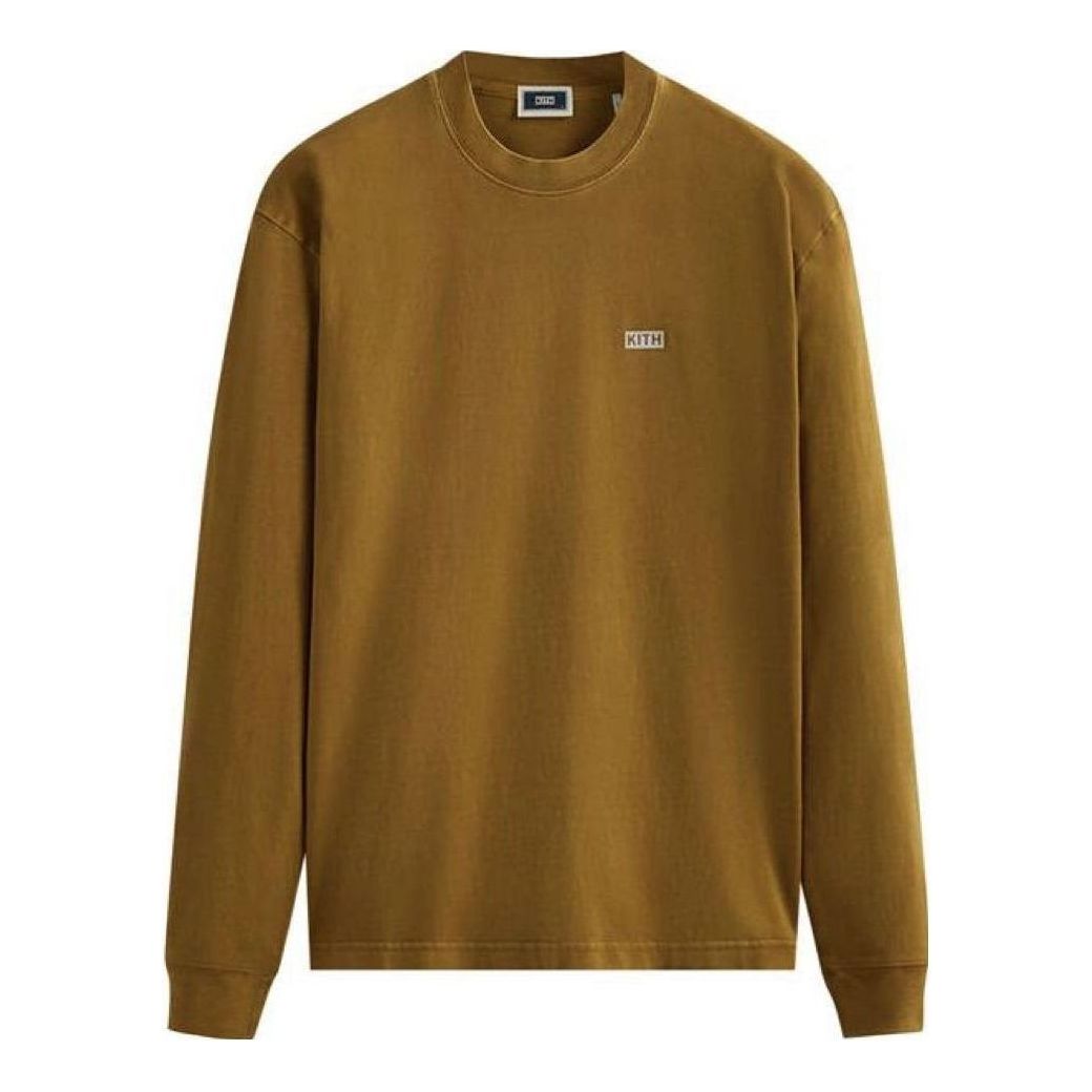 Тениска KITH KITH Long-Sleeve Tee Кафяво | KHM030632-711, 0