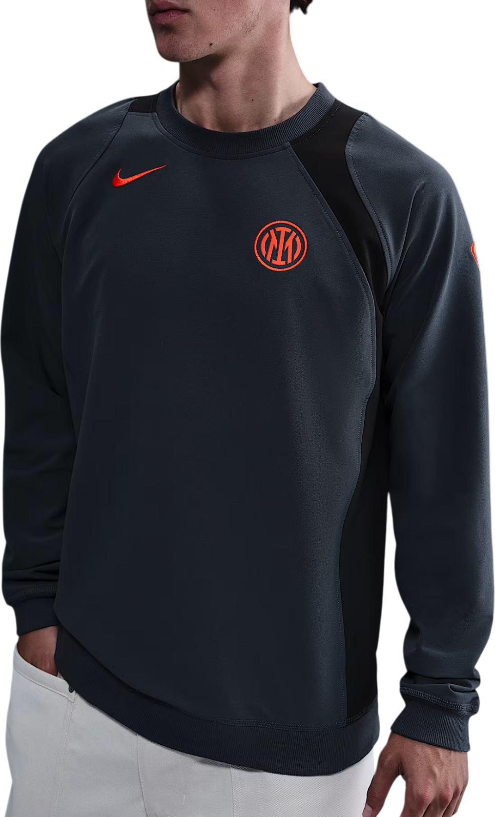 Суитчър Nike Total 90 Inter Milan Soccer Crew-Neck Top Сиво | hq9779-437, 0