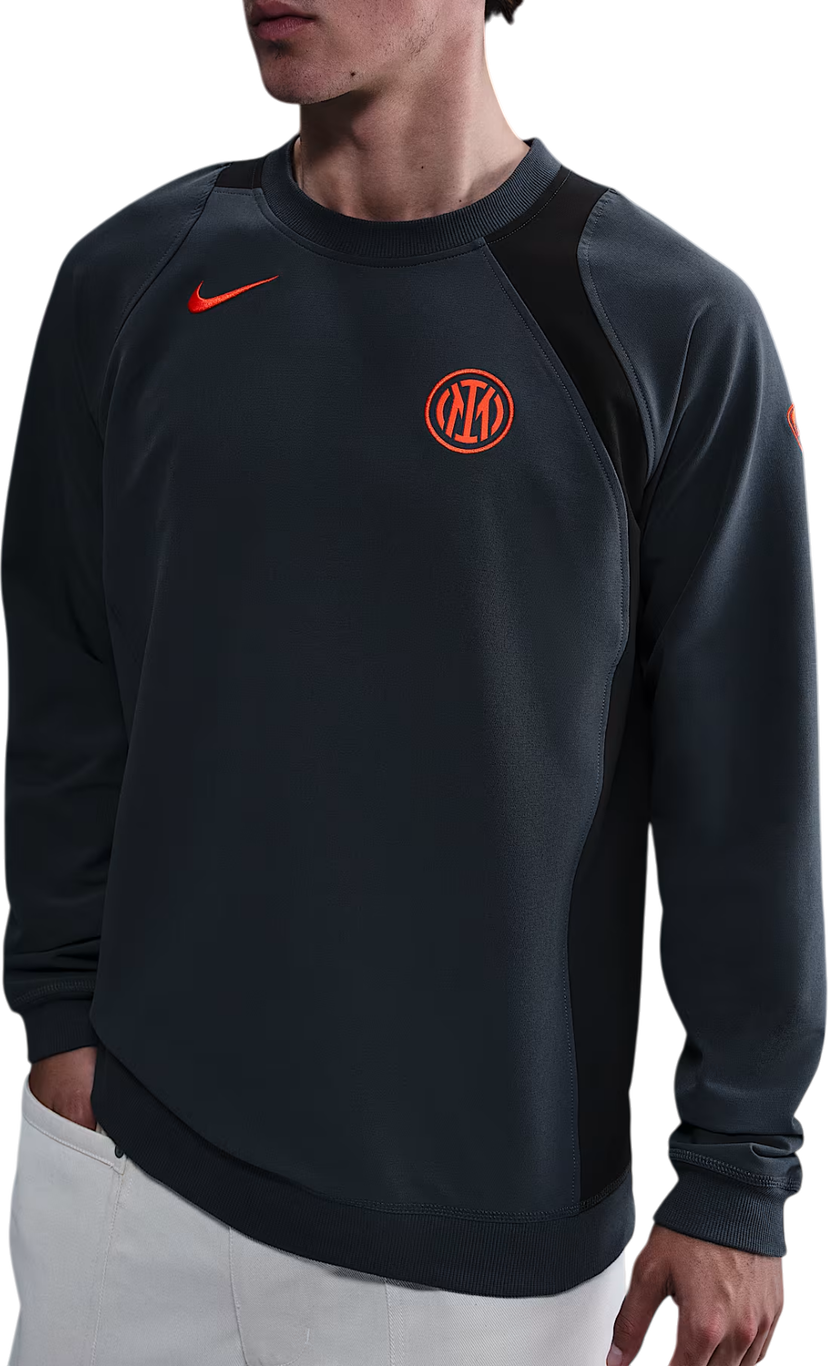 Суитчър Nike Total 90 Inter Milan Soccer Crew-Neck Top Сиво | hq9779-437