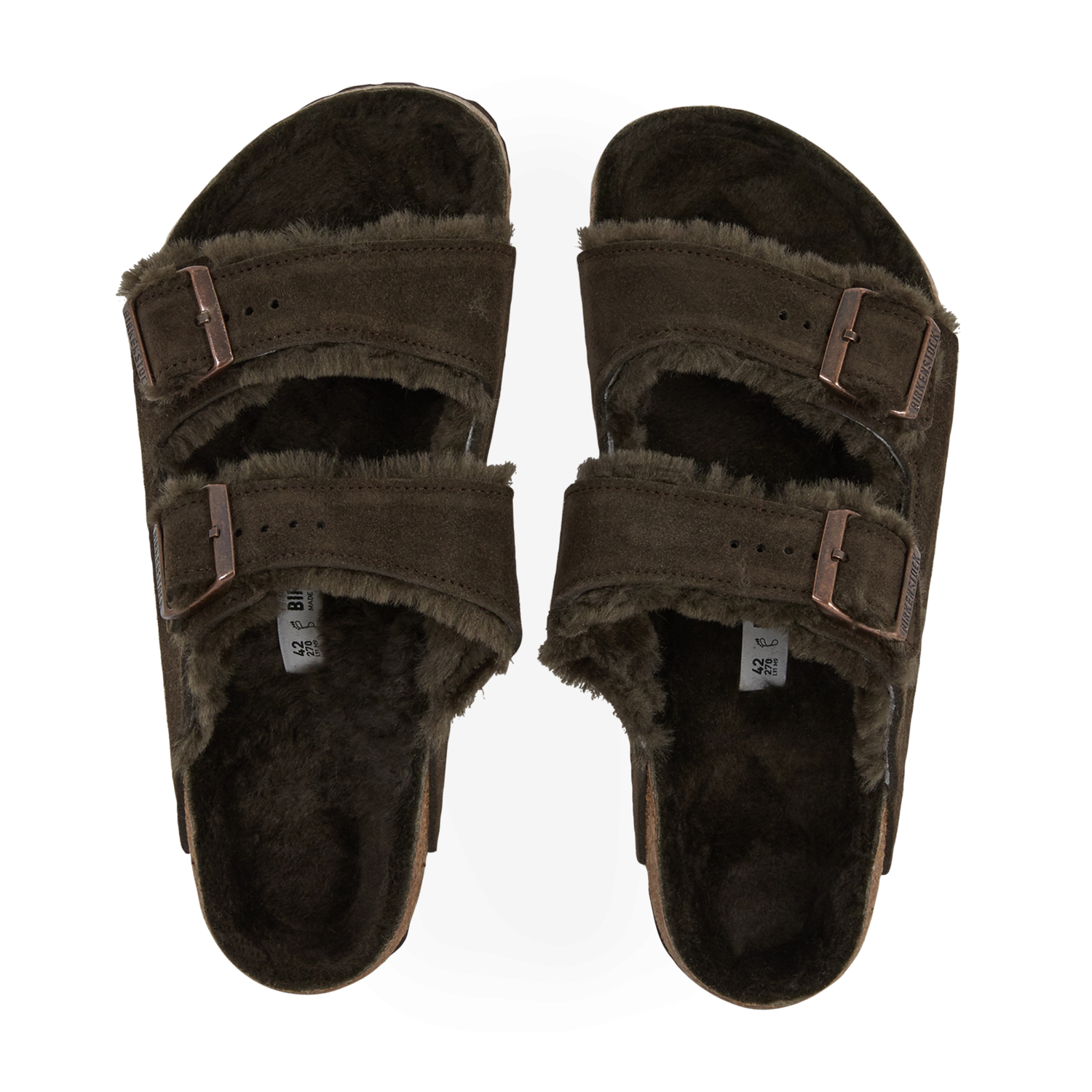 Кецове и обувки Birkenstock Arizona Shearling Marron Кафяво | 1020566, 0