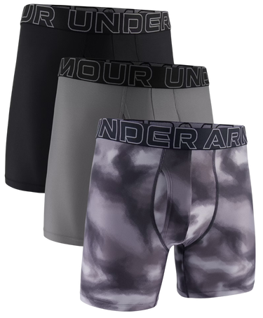 Боксерки Under Armour Under Armour Print 6in Boxer Shorts, 3-Pack Сиво | 1383885-024, 0