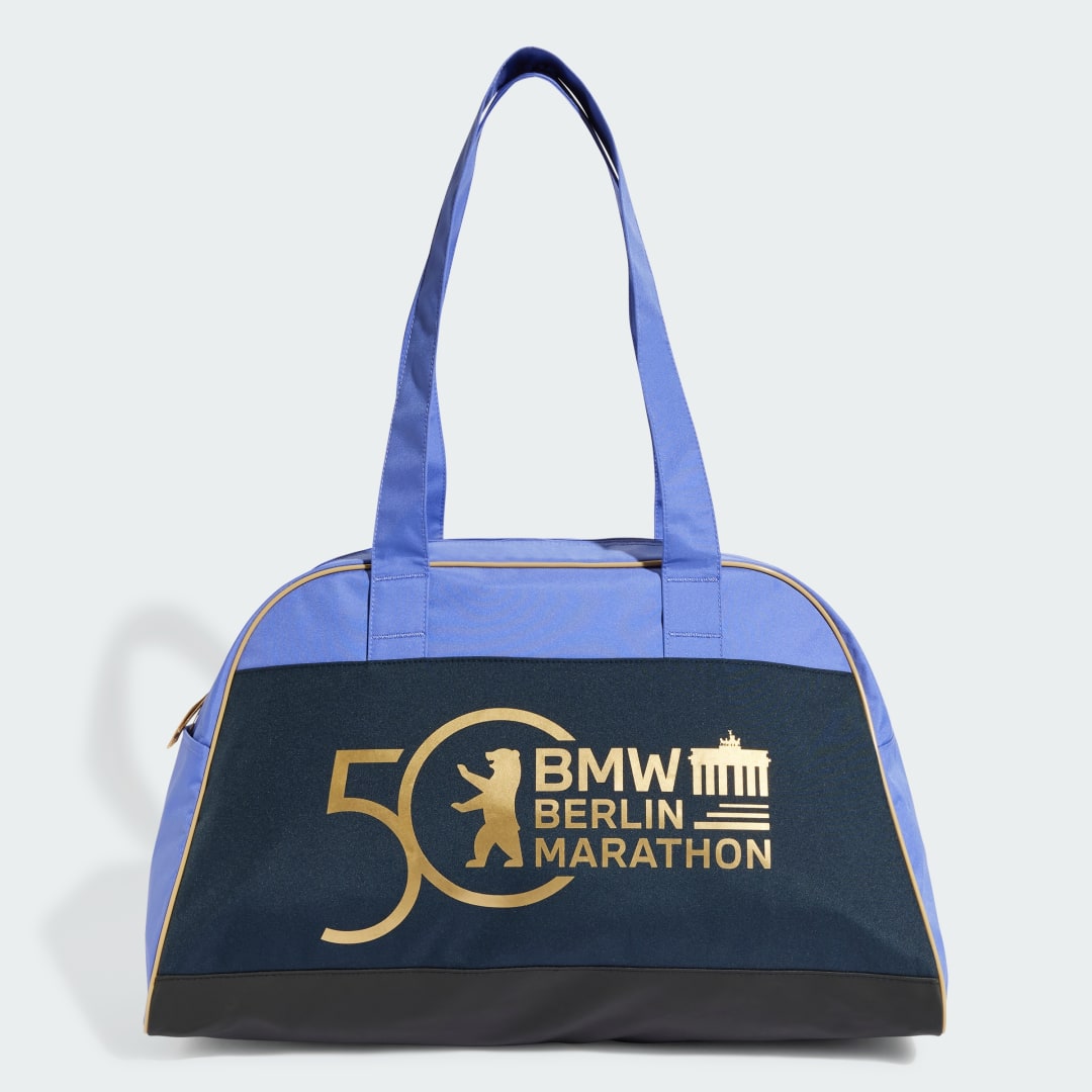 Чанта за пътуване adidas Performance BMW Berlin Marathon 2024 Vintage Travel Bag Синьо | JG8788, 0