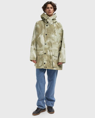 Парка OBEY Stanwood Brushstroke Pattern Hooded Button-Front Parka Бежово | 121800598-BCM, 2
