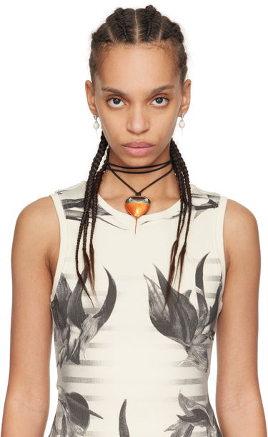 Колие Ottolinger Ottolinger Knotted Heart Pendant Necklace Оранжево
 | 12590022501, 1