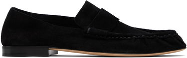 Кецове и обувки The Row The Row Soft Suede Loafers Черно | F1626-L305, 0