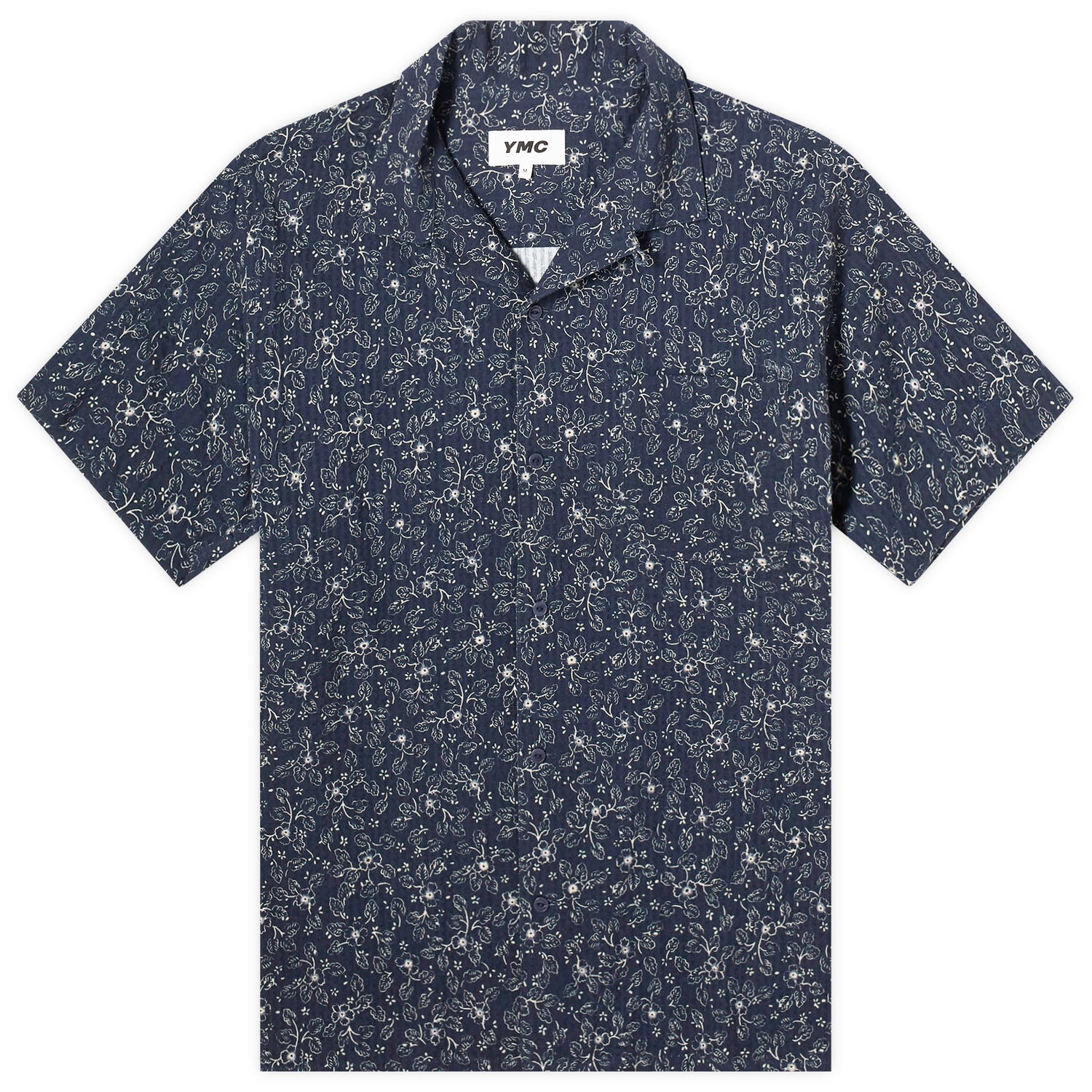 Риза YMC Malick Vacation Shirt With Floral Pattern Синьо | P2WMQ-40, 0