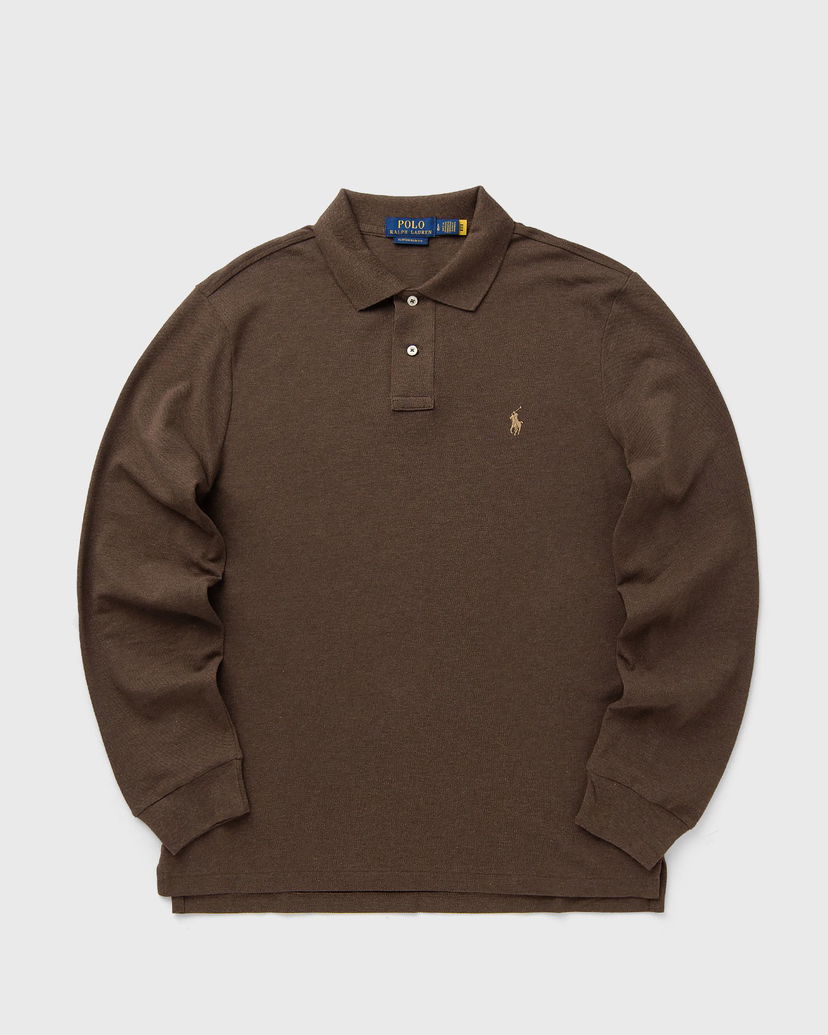Поло тениска Polo by Ralph Lauren Polo Ralph Lauren Long Sleeve Polo Shirt Кафяво | 710680790144