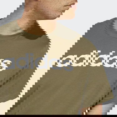 Тениска adidas Originals Essentials Single Jersey Linear Embroidered Logo Tee Зелено | IC9280, 4