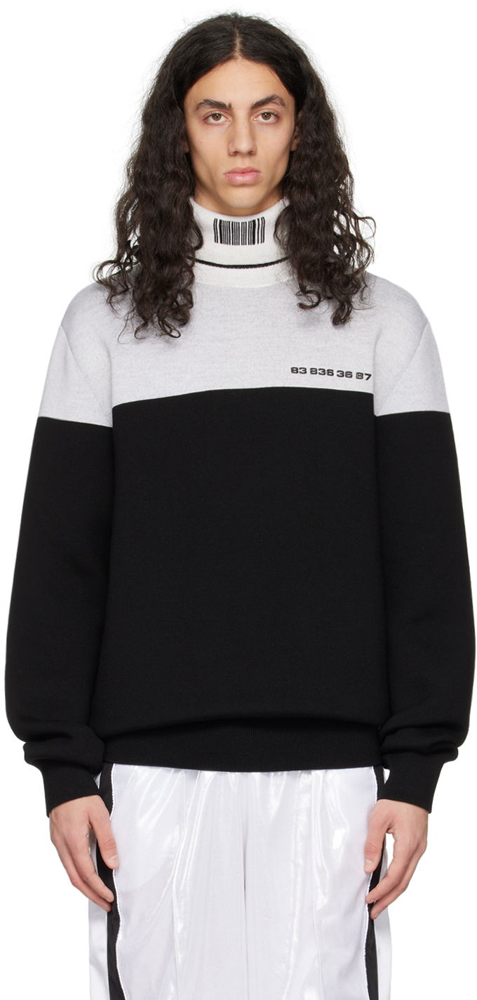 Пуловер VETEMENTS Colorblocked Turtleneck Черно | VL16KN420B, 0