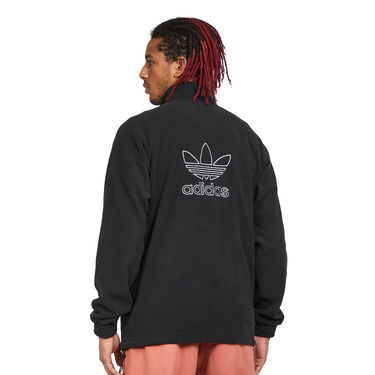 Суитчър adidas Originals Trefoil Teddy Fleece Jacket Черно | HK7295, 1