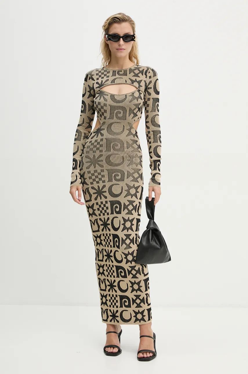 Съкратен топ Nanushka Onika Maxi Dress Бежово | NW24PFBS23799, 1