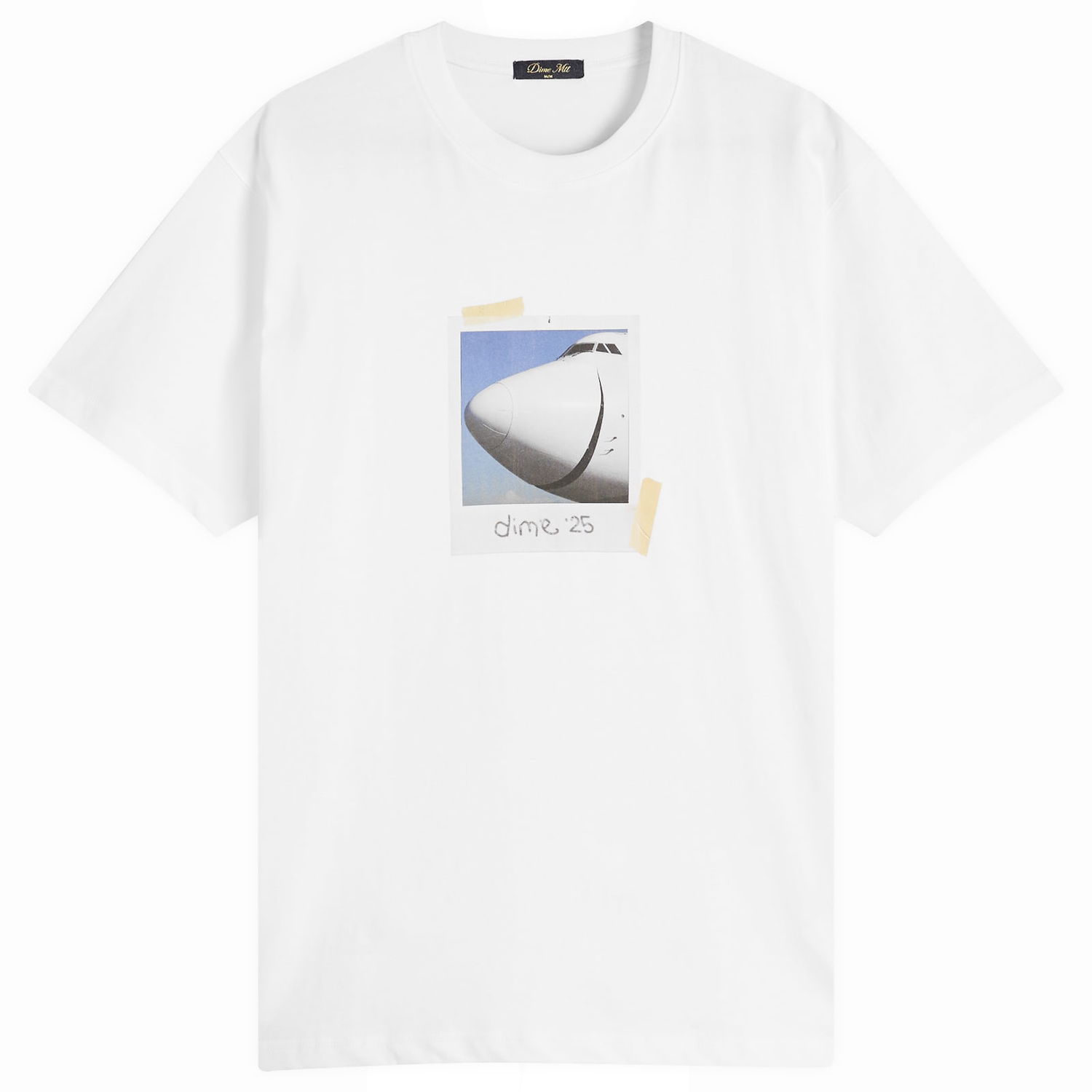 Тениска Dime Dime Plane T-Shirt, Size Large Бяло | DIMEFA2560WHT, 0