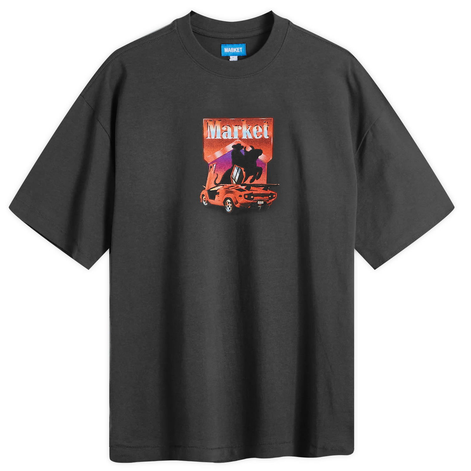 Тениска MARKET Bullrider Черно | 399001939-WBK, 0