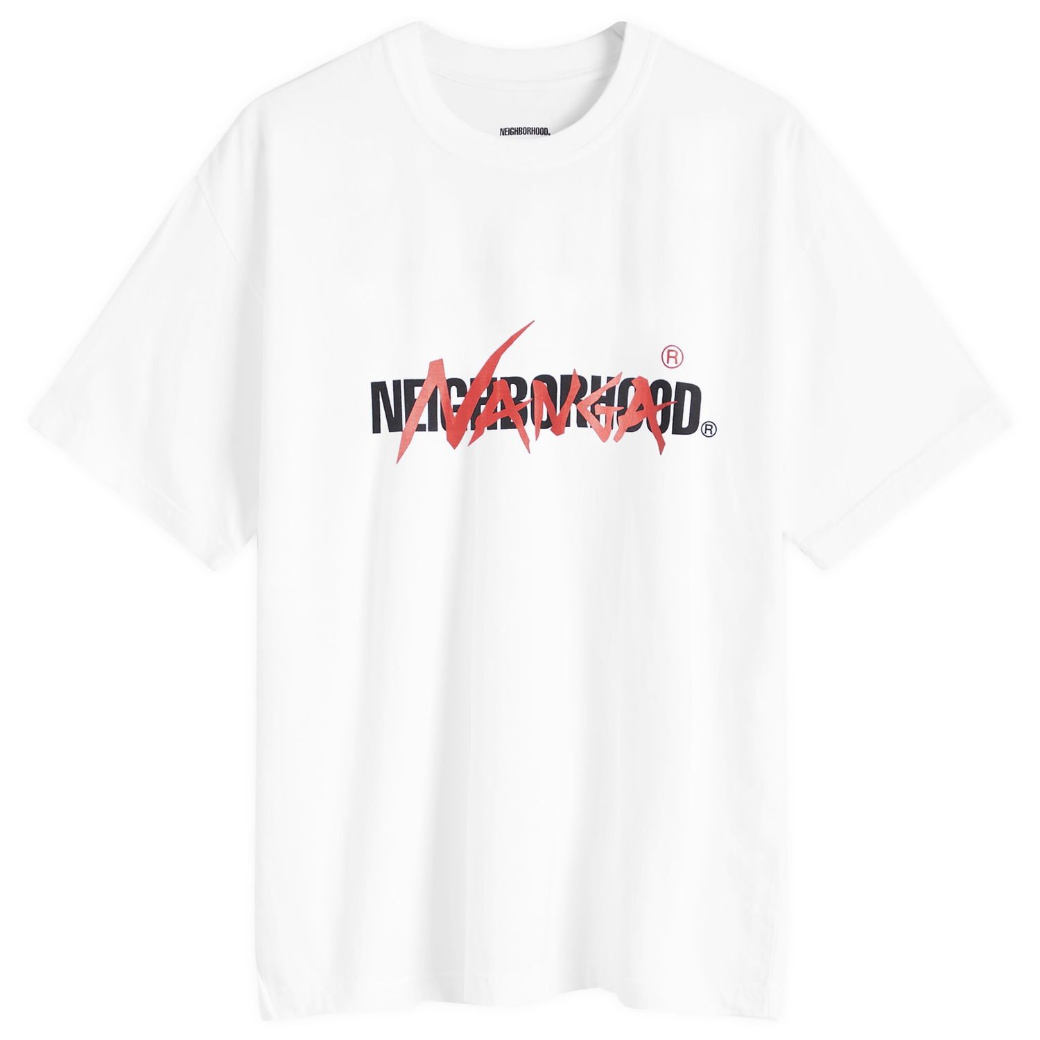 Тениска Neighborhood Nanga Collaboration Graphic T-Shirt, Size Large Бяло | 242PCNNN-ST01-WHT, 1
