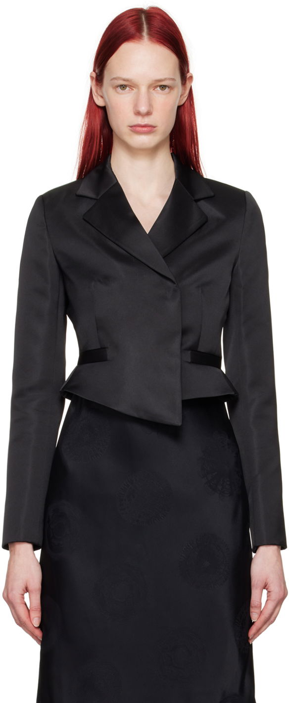 Coperni Cropped Satin Blazer